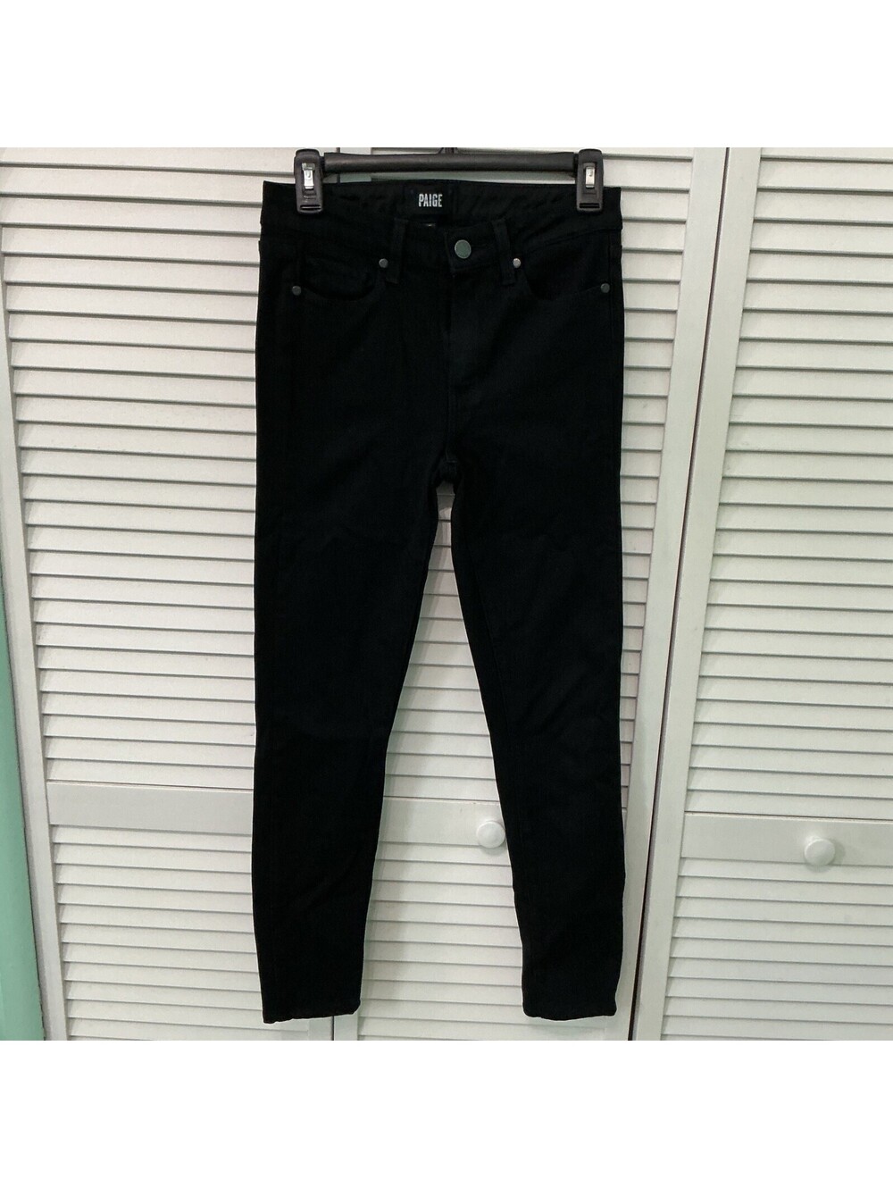 Paige Womens Black Verdugo Ankle Skinny Denim Jeans Size 25 B4-122